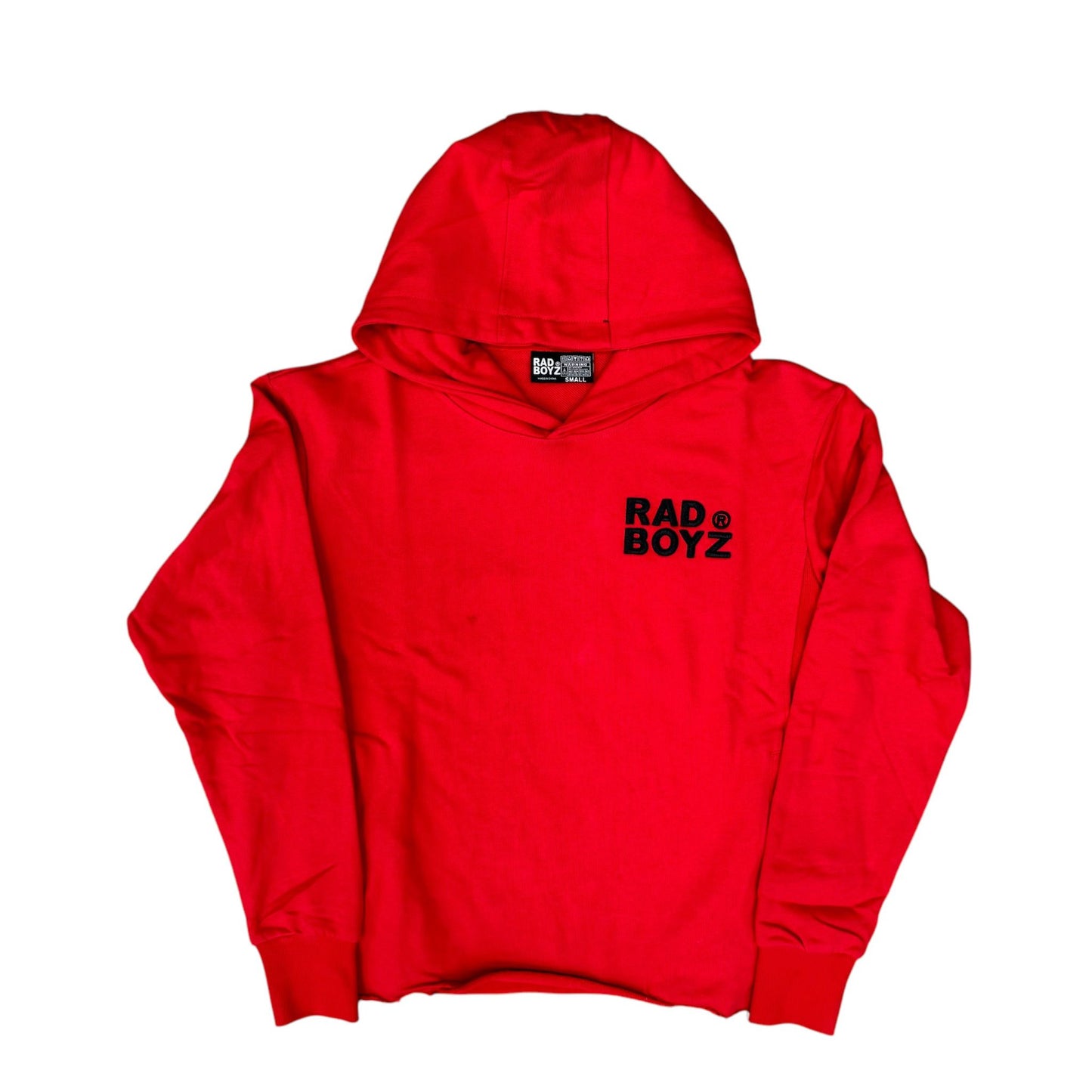 Rad Boyz Global Takeover  Crop Hoodie Red