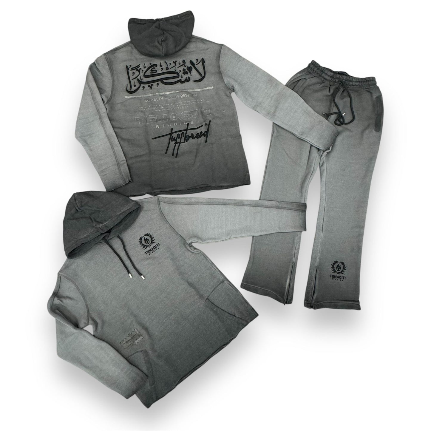 Tenaciti No Thank Wash Gray Jogger Set