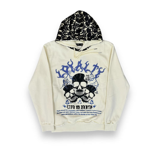 Focus Loyalty Skulls Hoodie Ivory