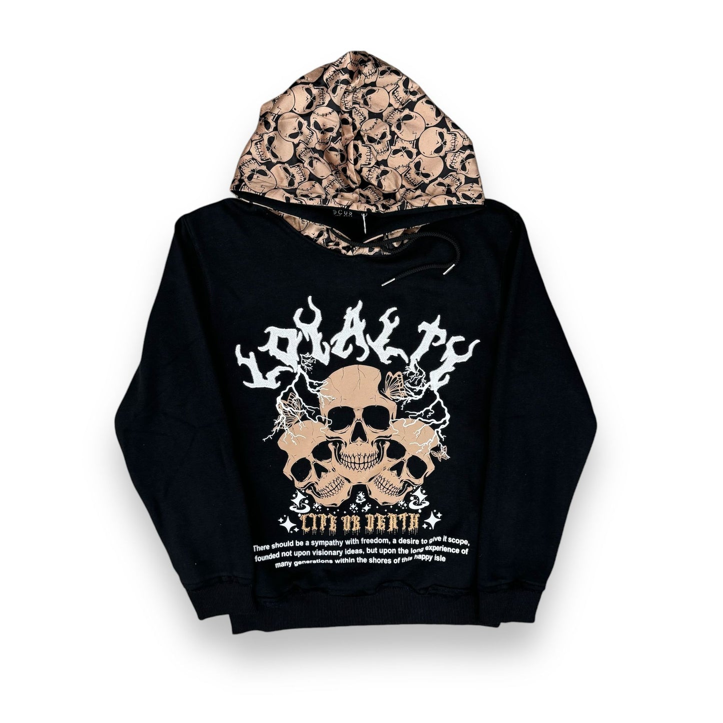 Focus Loyalty Skulls Hoodie Black