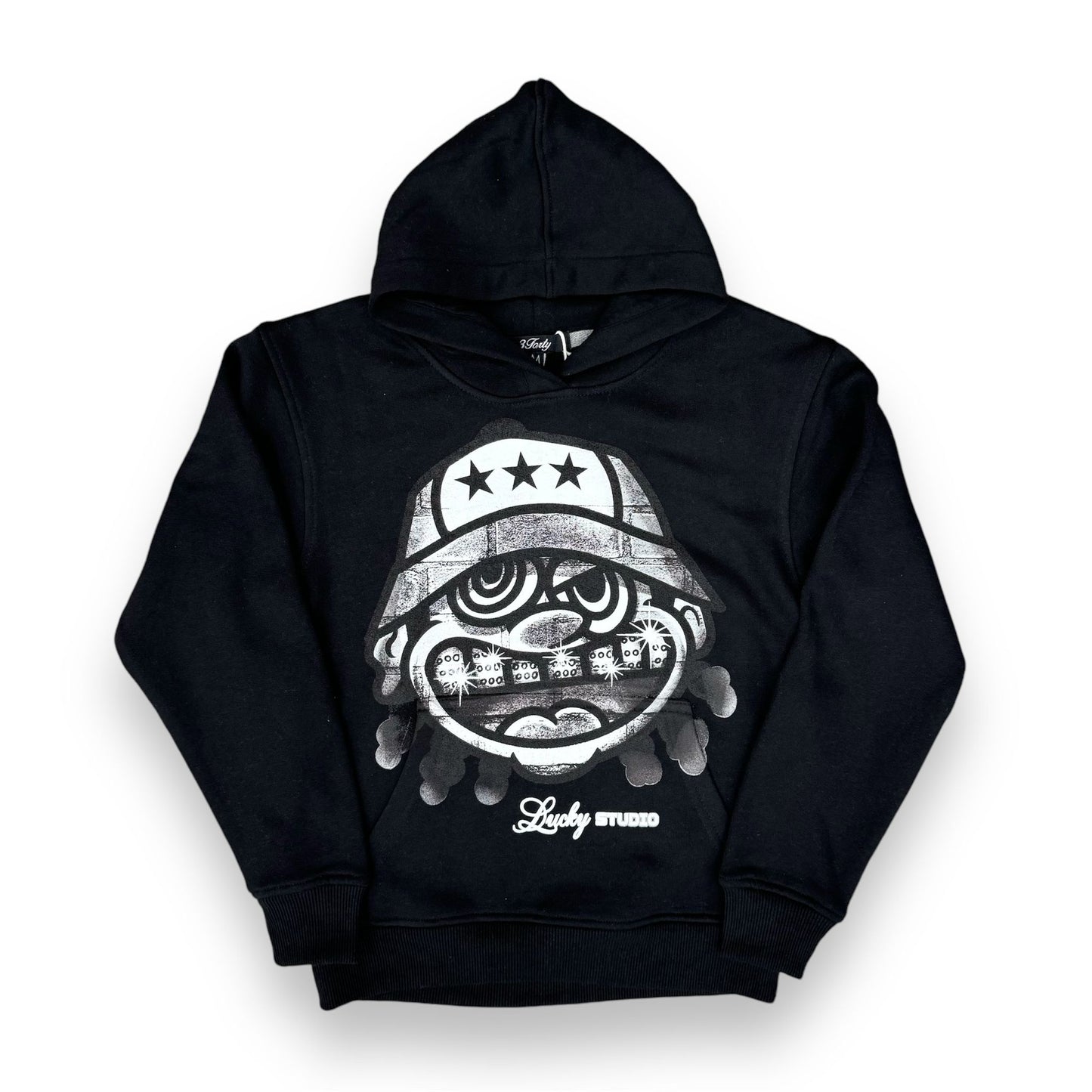 3Forty Lucky Studio Black Hoodie