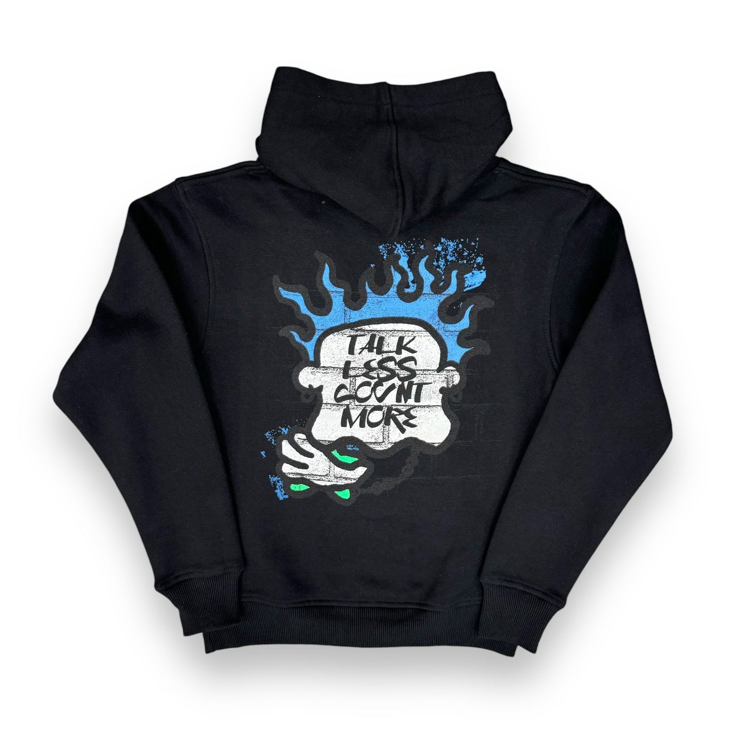 3Forty Lucky Talk Less  Black Hoodie