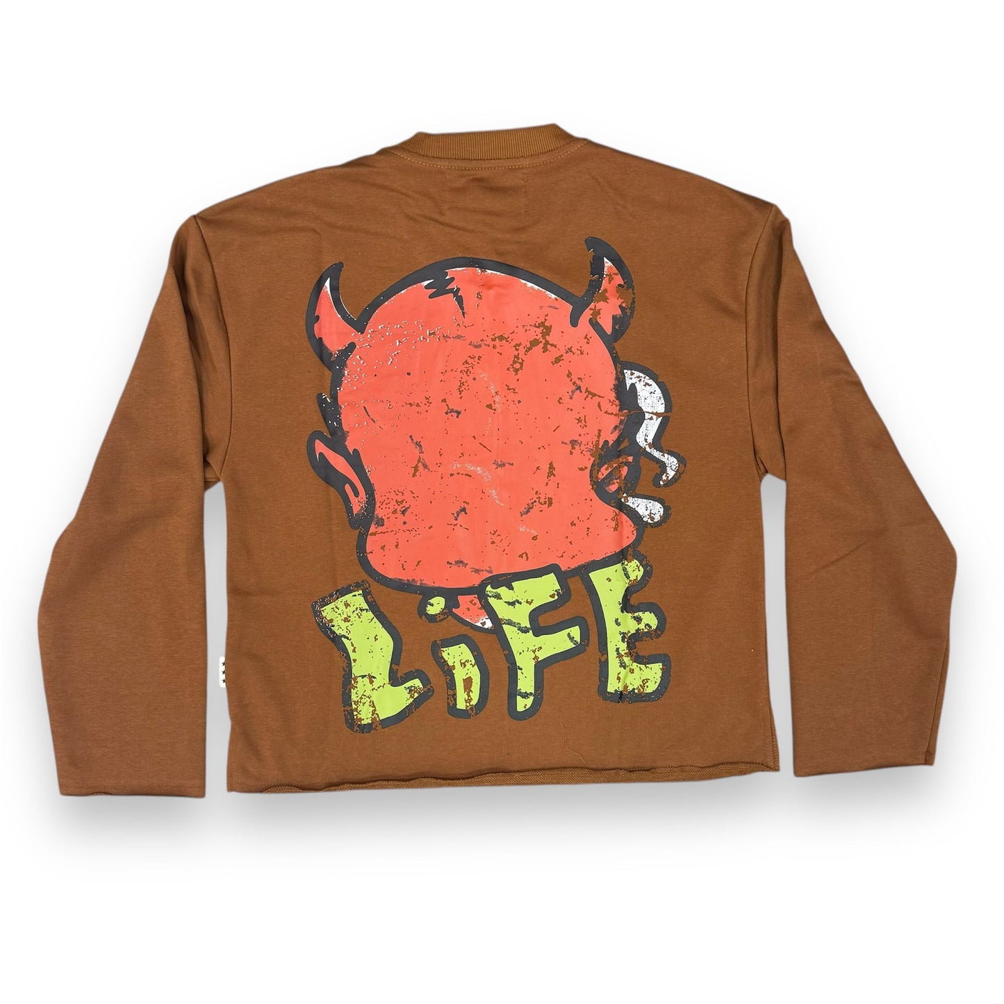 Bkys High Life Cropped Long Sleeve Brown