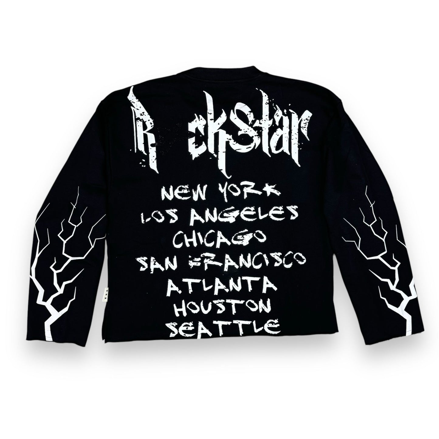 Bkys Rockstar Cropped Long Sleeve Black