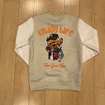Black Pike Fleece Take Your Time Tan Crewneck Boy's