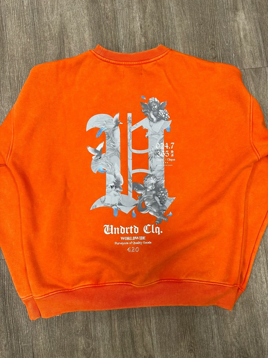 Highly Undrtd "U" Orange  Crewneck