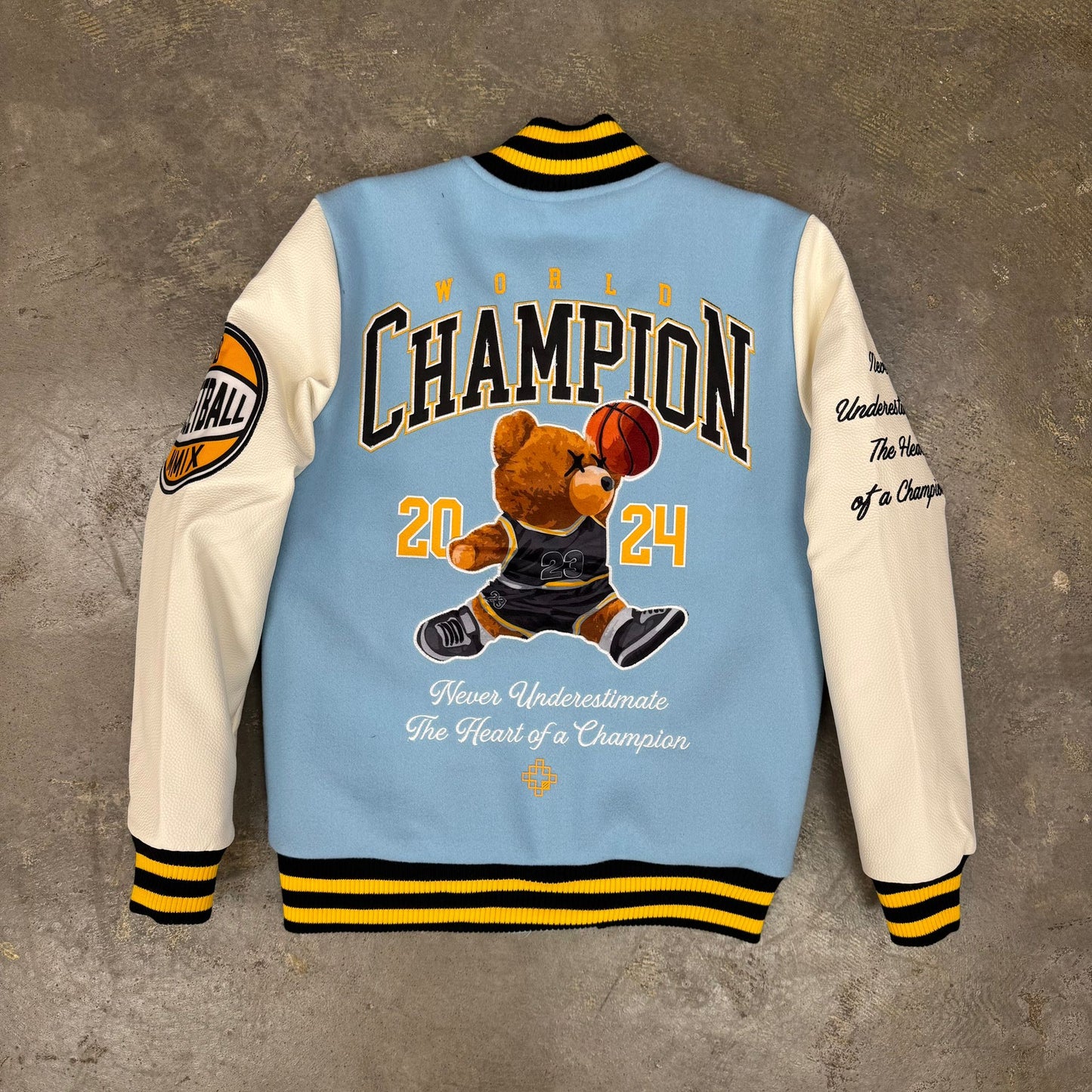 8ight Dstrkt Champion Light.Blue  Boy's Varsity Jacket