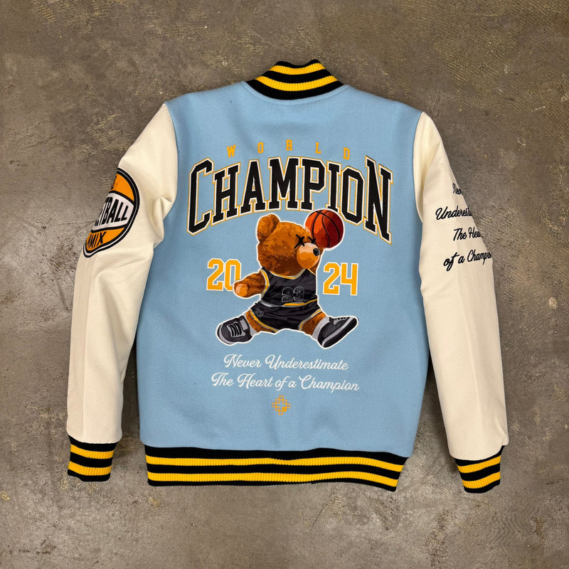 8ight Dstrkt Champion Light.Blue  Boy's Varsity Jacket
