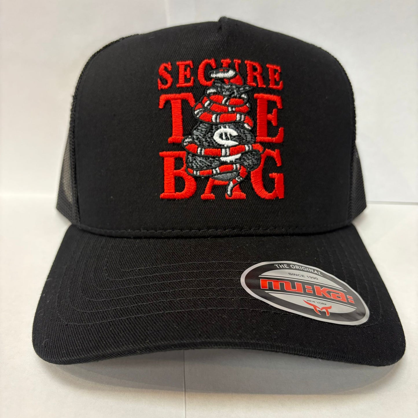 Muka Secure Black Trucker Hat