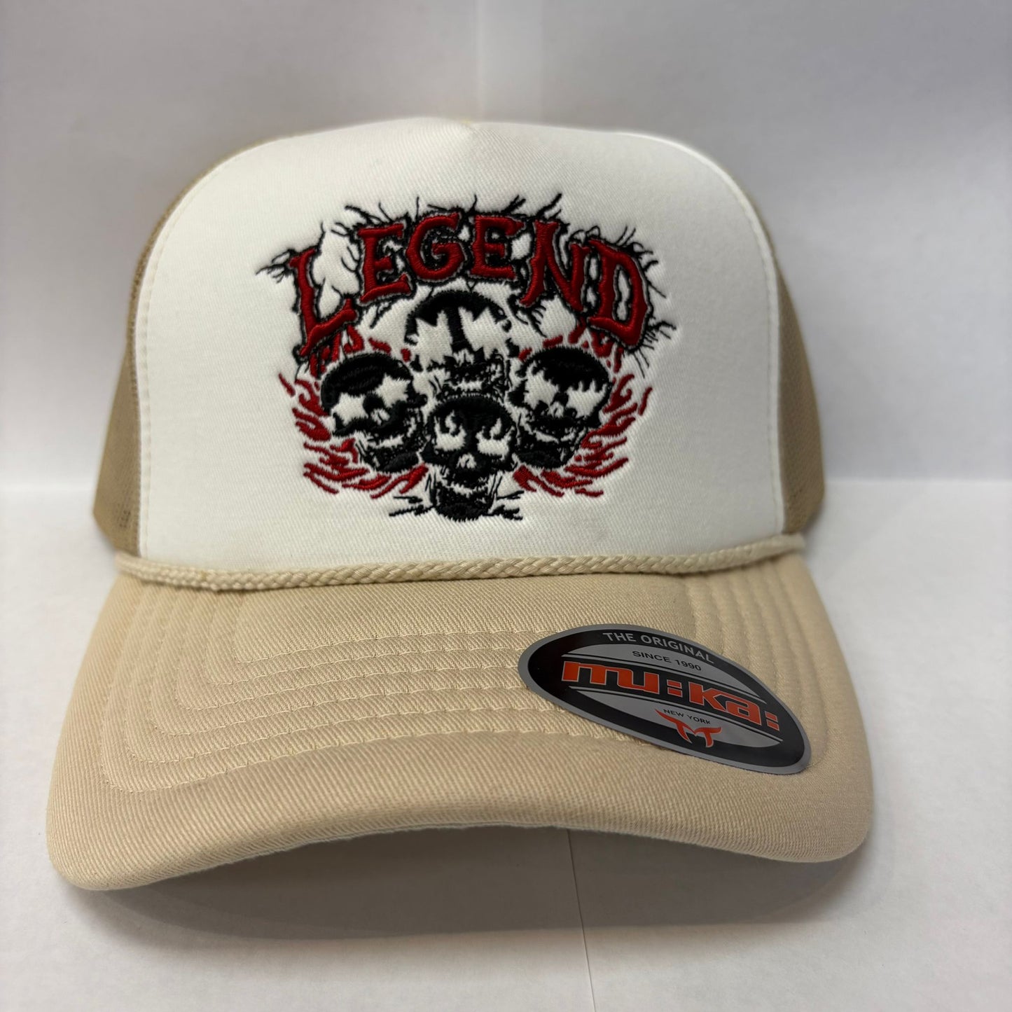 Muka Legend Cream Trucker Hat