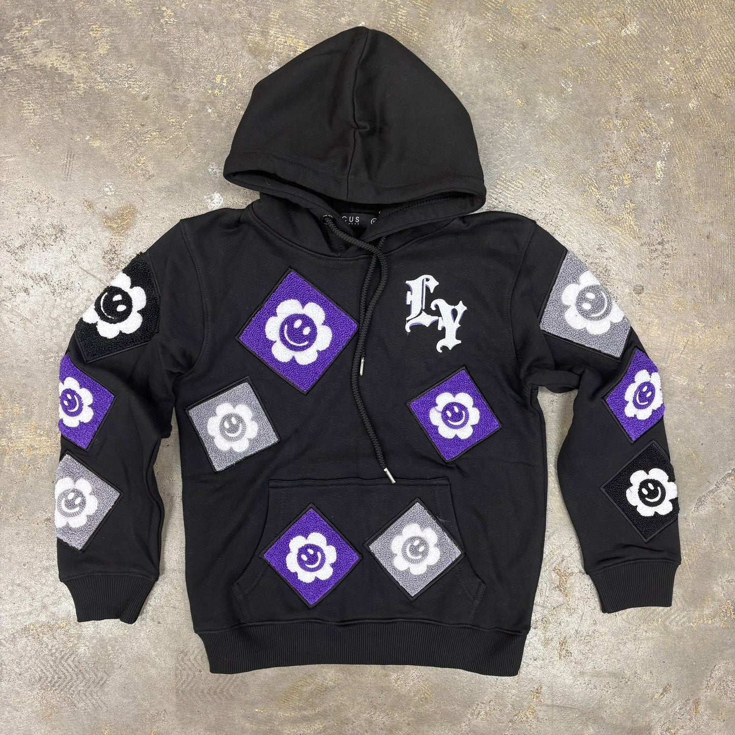 Focus Patch Black Hoodie "Boys"