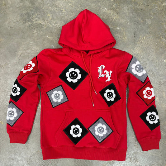 Focus Patch Red Hoodie "Boys"