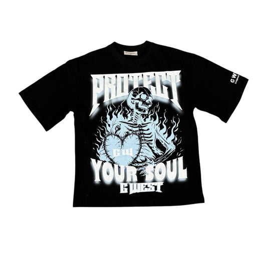 G West Protect Your Soul Black /Blue T-Shirt