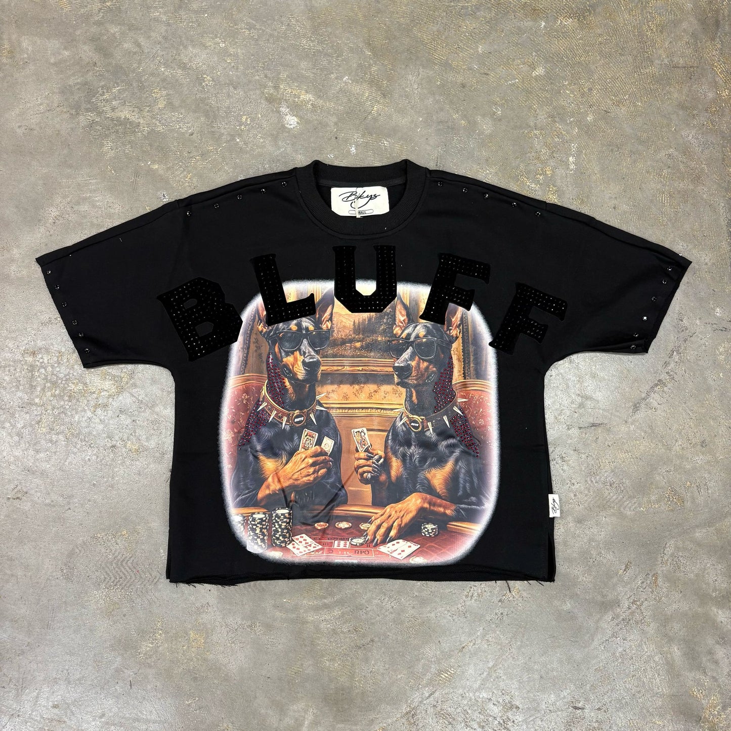 Bkys Bluff Cropped Black T-Shirt