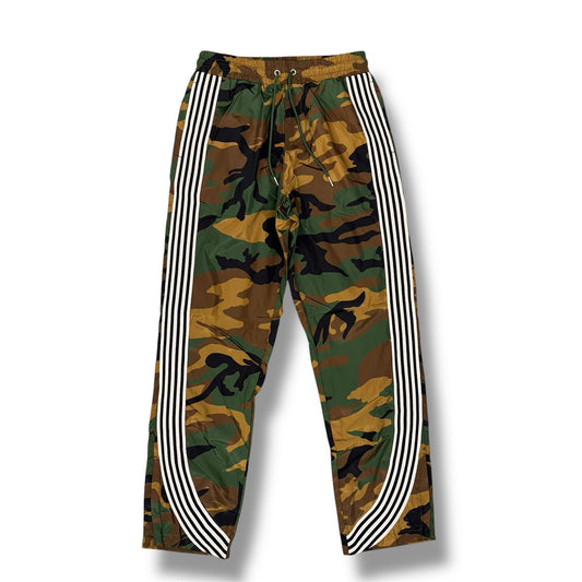 Kindred Stripe Nylon Pants Green Camo