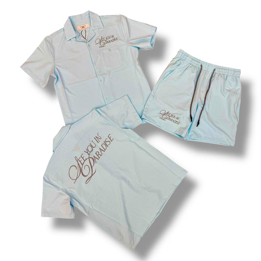 Jordan Craig See you In Paradise Blue Short Set Men's