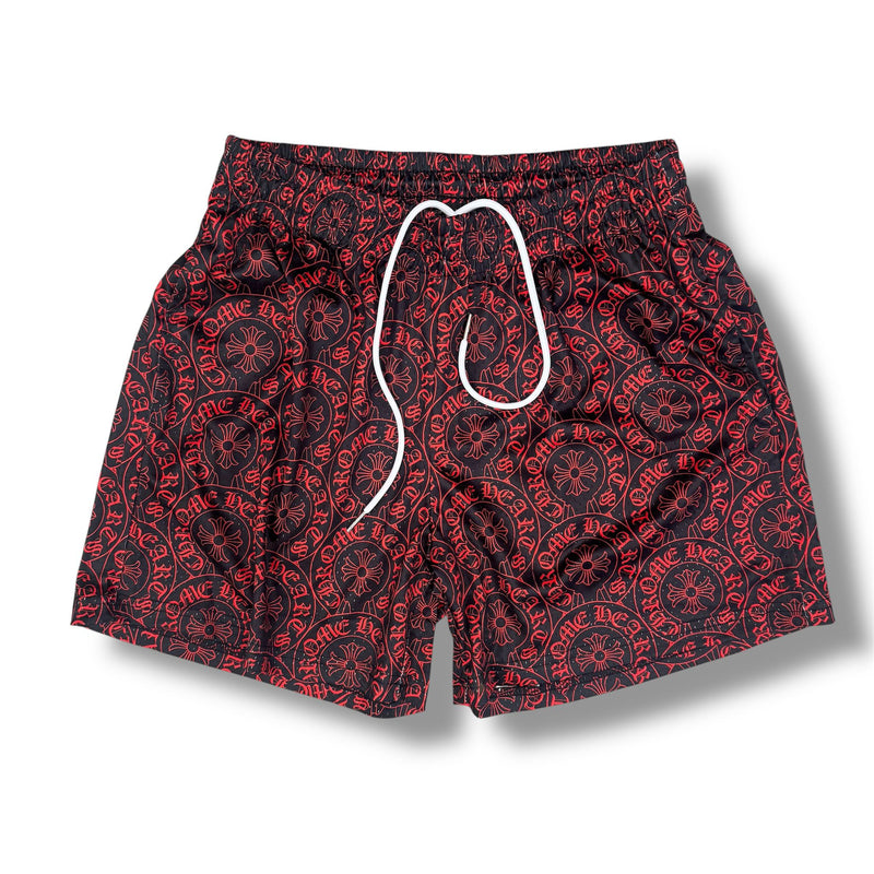 New Bara Royal Red/Black Mesh Shorts