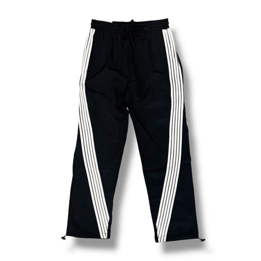 Rebel Minds Black / White Stripe Nylon Track Pants