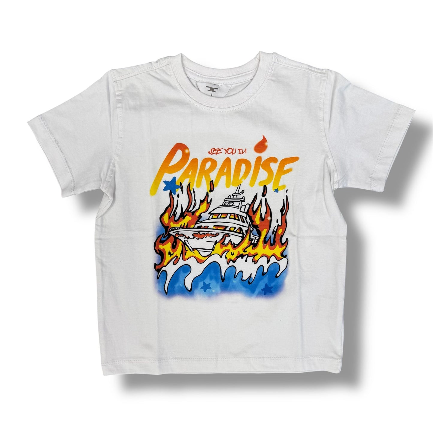 Jordan Craig Paradise Yacht White T-Shirts Boy's