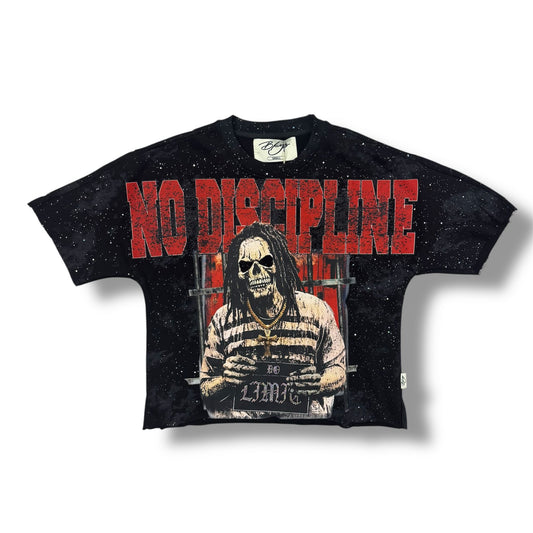 Bkys No Limited Cropped Wash Black T-Shirt