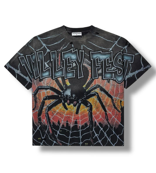 Vale Forever Fest Spider Wash Black T-Shirt