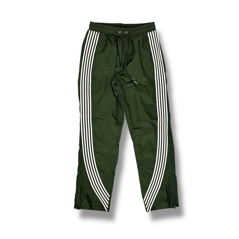 Kindred Stripe Nylon Pants  Olive / White