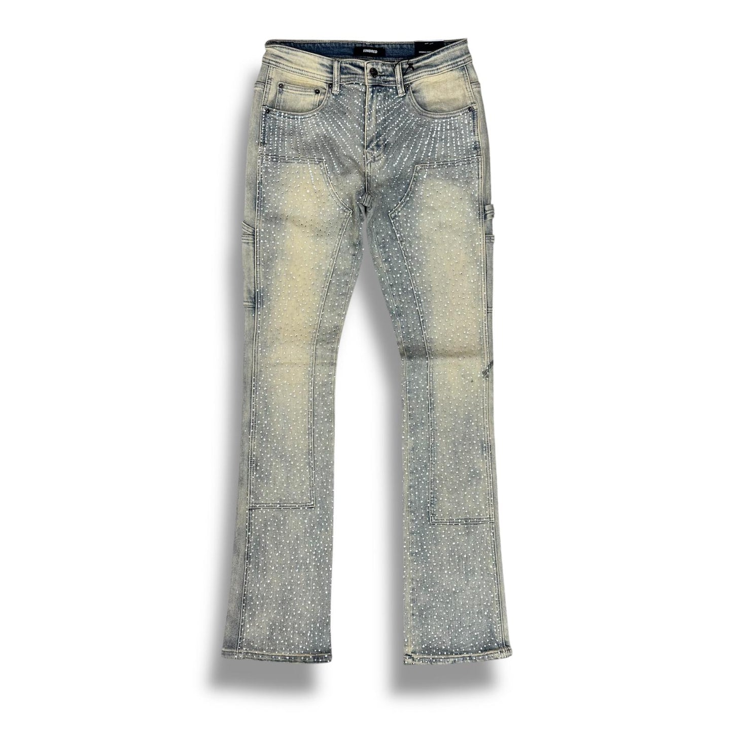 Kindred Rhinestone Denim Jeans Vintage Blue