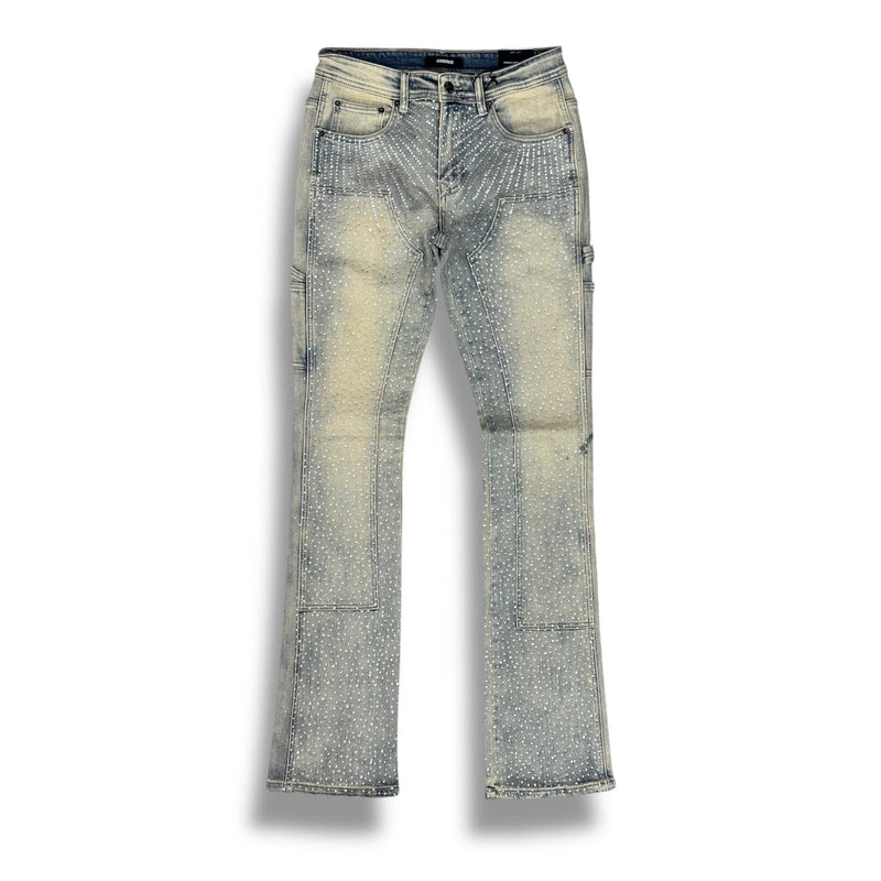 Kindred Rhinestone Denim Jeans Vintage Blue