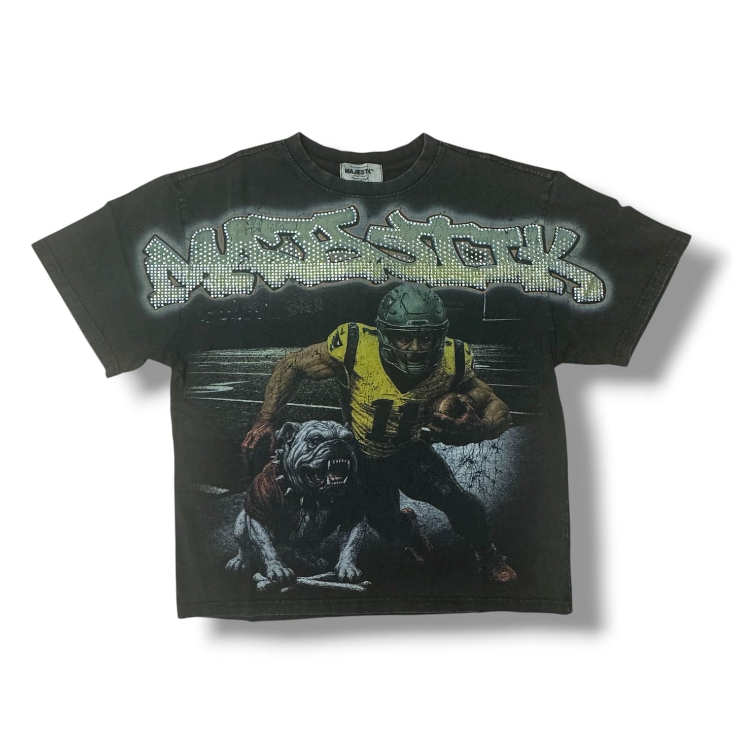 MAJESTIK Catch Me Black T-Shirt