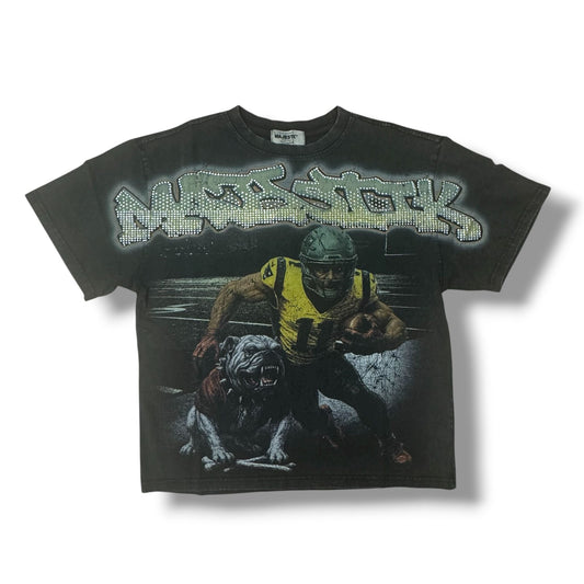 MAJESTIK Catch Me Black T-Shirt