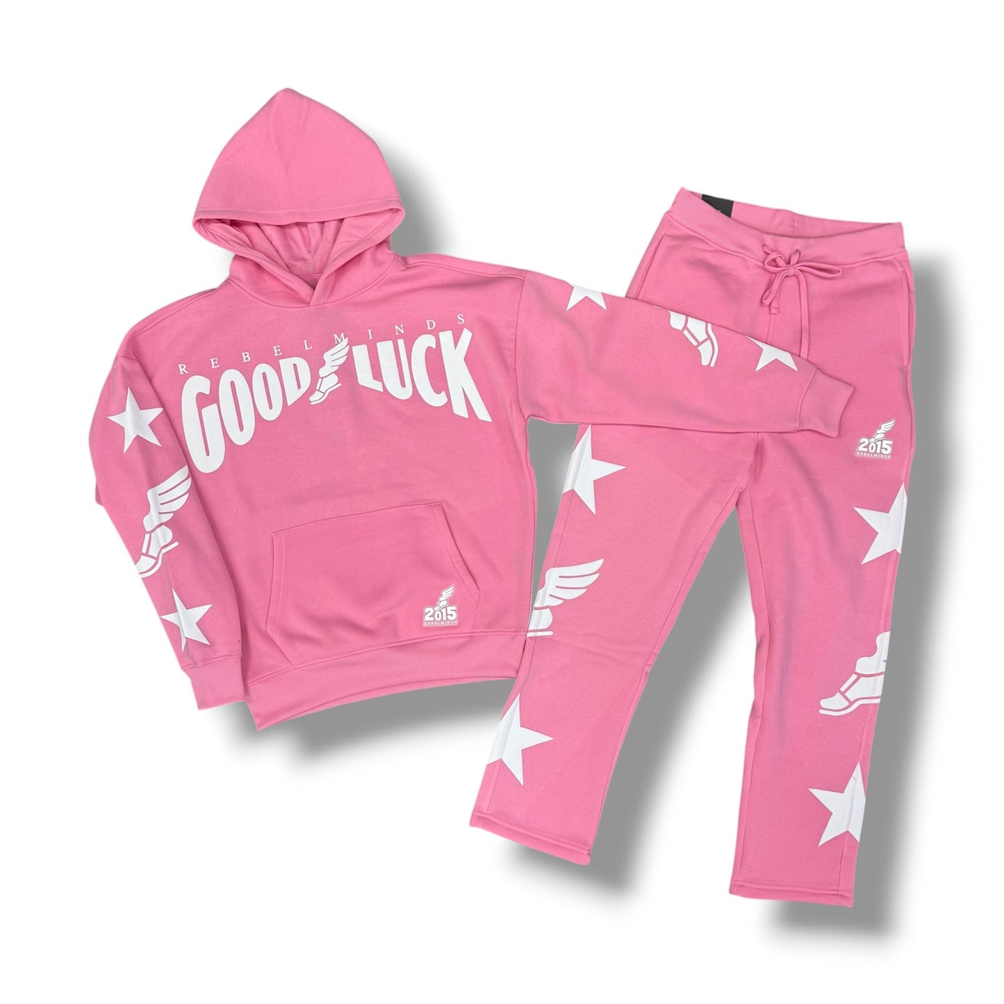 Rebel Minds  Good Luck Pink Jogger Set