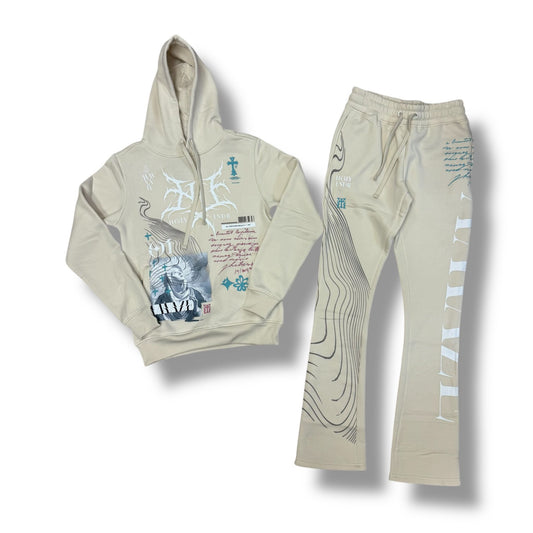 Highly Undrtd  Amaze Oatmeal Pullover Jogger Set