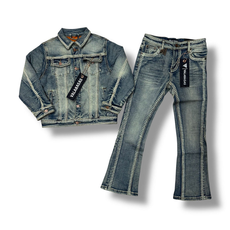 Valabasas Treasury Kids Vintage Blue  Denim Set