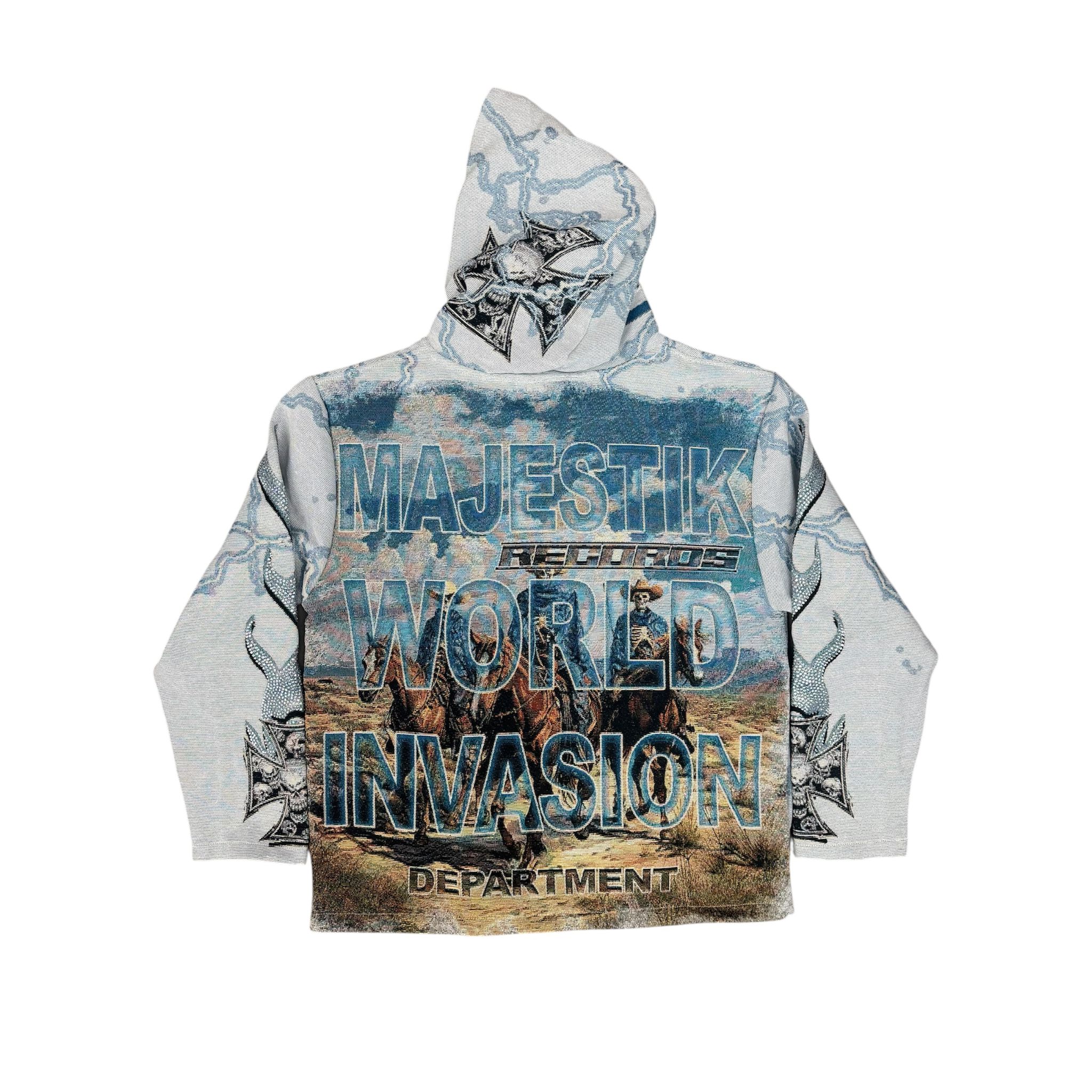 Majestik Tapestry Cr Hoodie – Underground Clothing