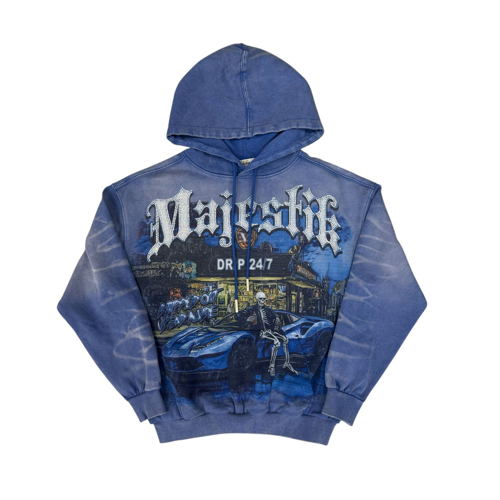 Majestik Garment Dyed Heavy F.Terry  Hoodie