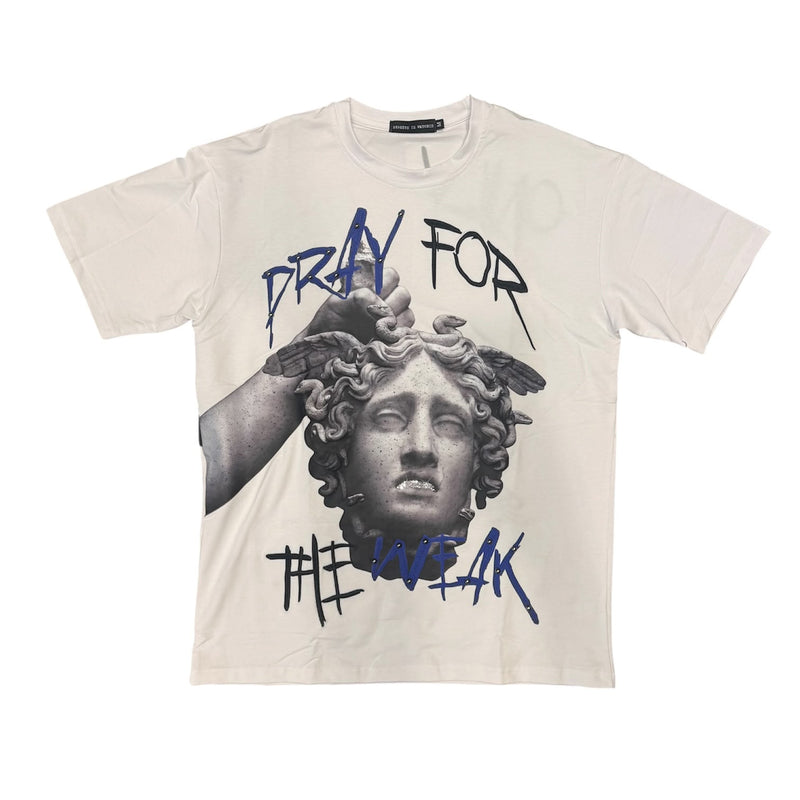 Streetz Watching Pray For The Weak White  T-Shirt