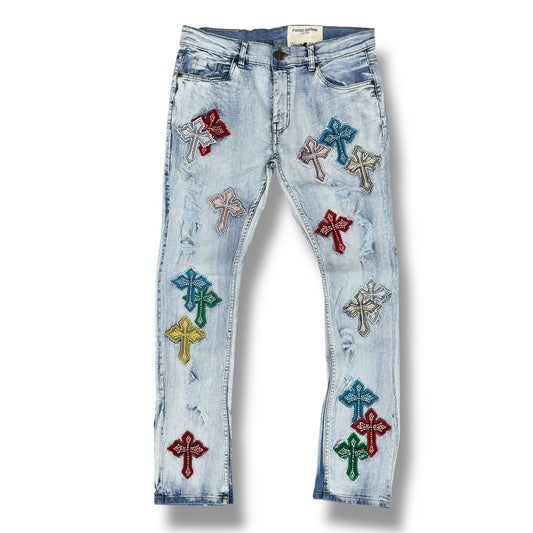 Fwrd Slim jeans Crystalized  Ice Blue/Mullite