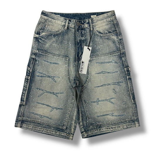 First Row Jeans Baggy Jorts (Vintage Stone )