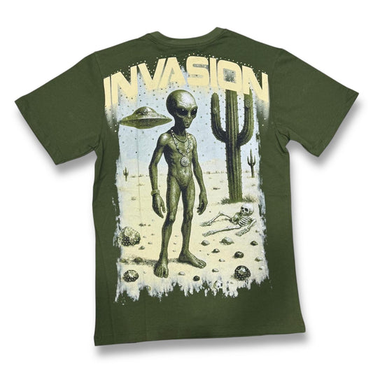 DenimiCity Invasion  Stone Olive T-Shirt