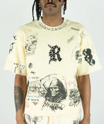 R3bel Denim Culture Cream T-Shirt