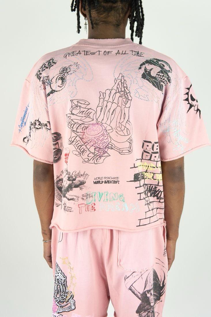 R3bel Denim Culture Pink T-Shirt