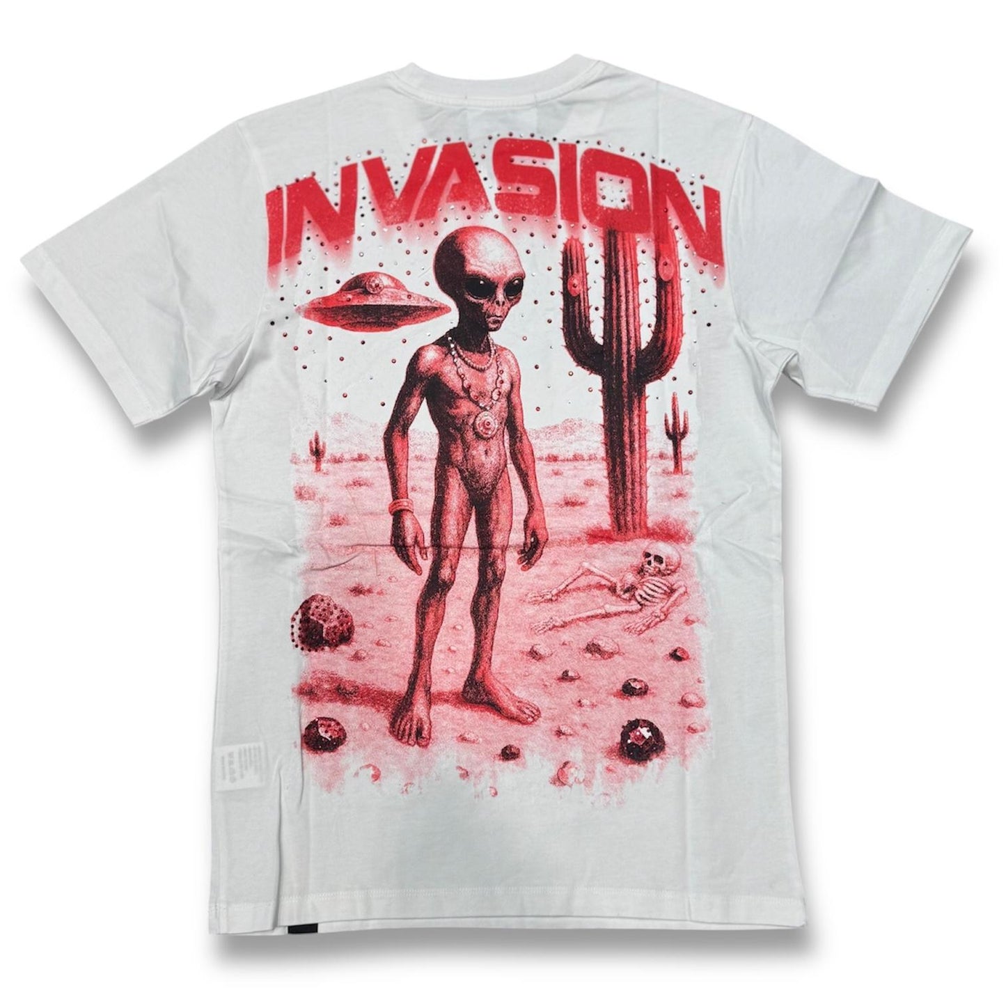 DenimiCity Invasion Stone White T-Shirt