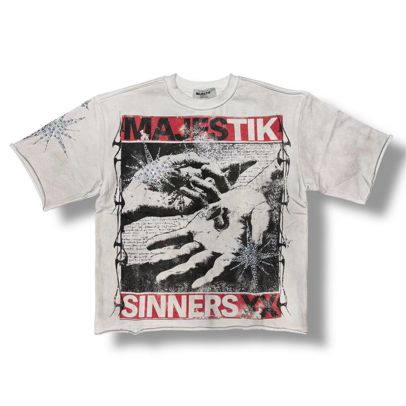 Majestik Sinners Dirty White F.Terry T-Shirt