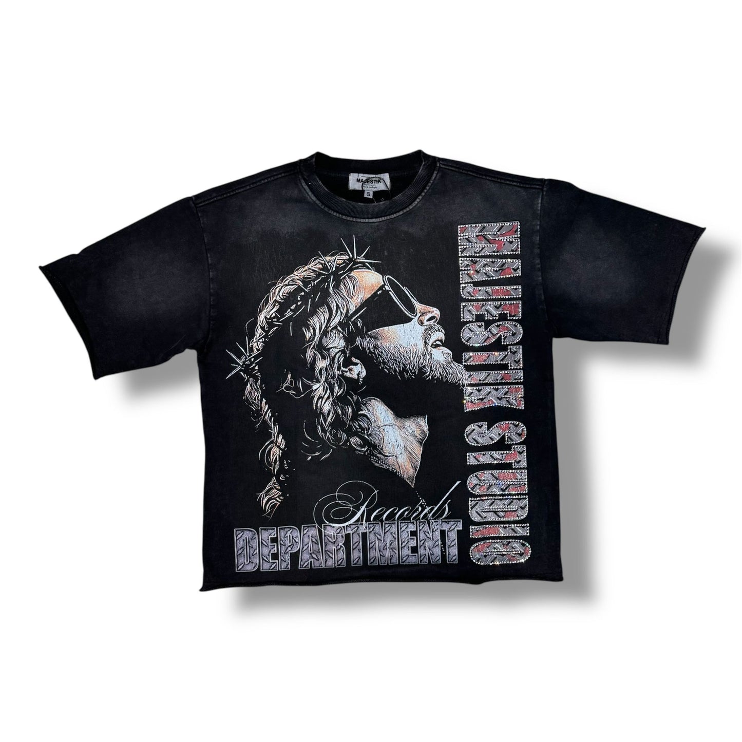 Majestik Department Black F.Terry T-Shirt