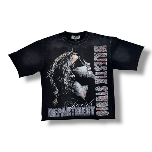 Majestik Department Black F.Terry T-Shirt