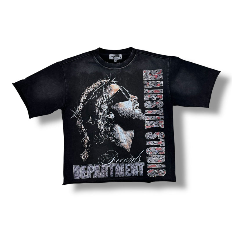 Majestik Department Black F.Terry T-Shirt