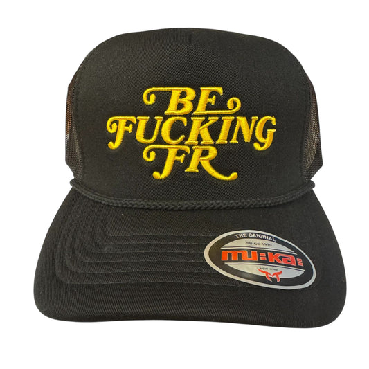 Muka Be Fucking Black Snapback Hat