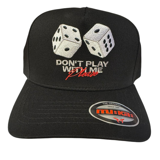 Muka Don't Play Dice Black Snapback Hat