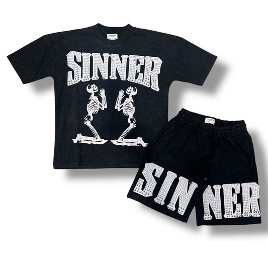 Fwrd Skeleton Sinner Black Short set