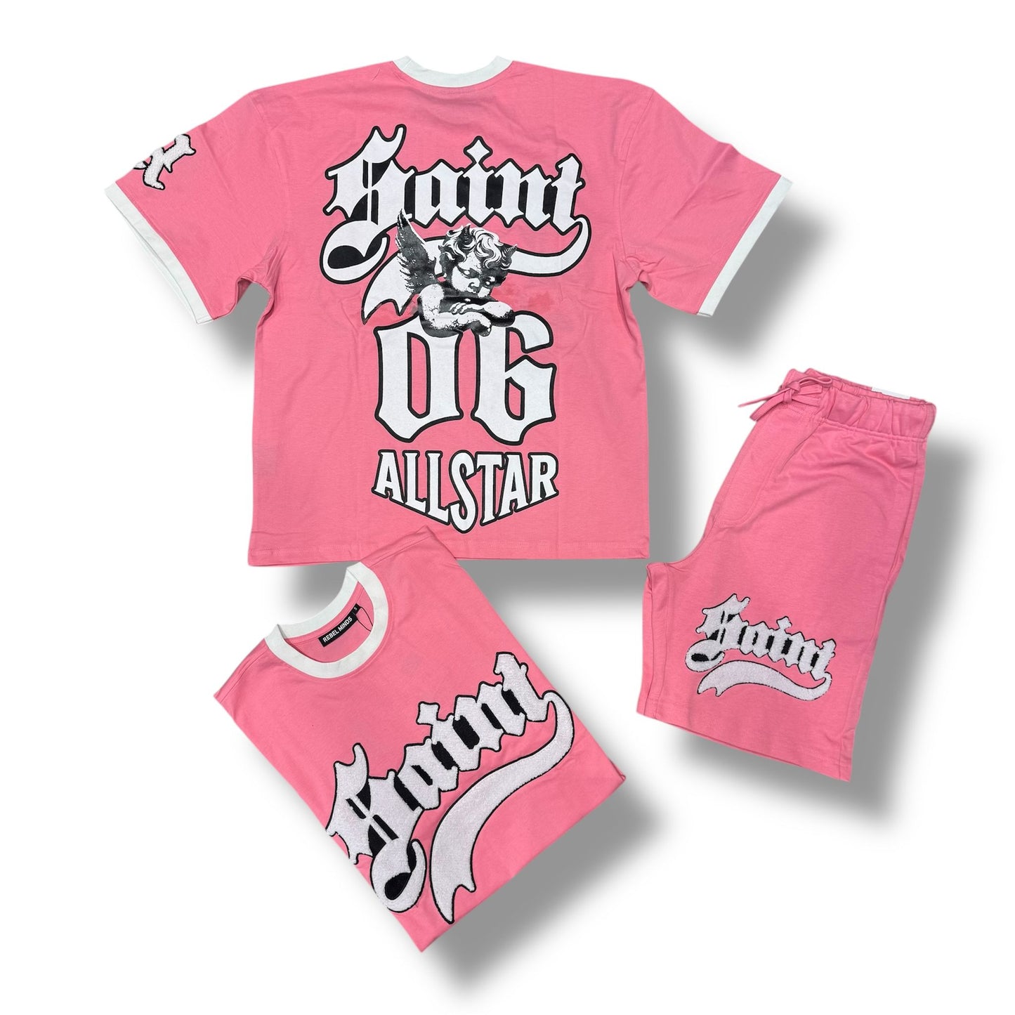 Rebel Minds Saint Pink Short Set